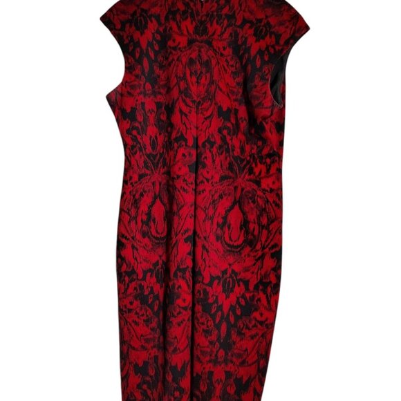 Connect Apparel Dress, Size 14, Red/Black - Picture 2 of 2